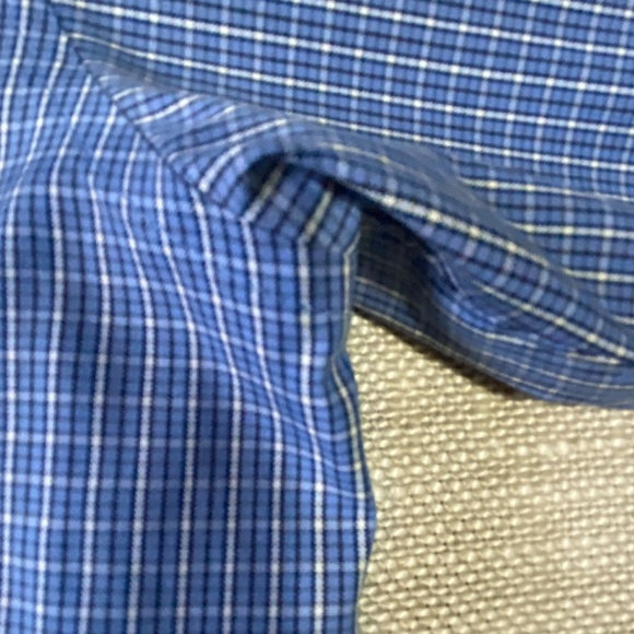 Eddie Bauer Mens Blue Cotton Lightweight Wrinkle Free Relaxed Fit Shirt- Sz-L - Picture 6 of 15